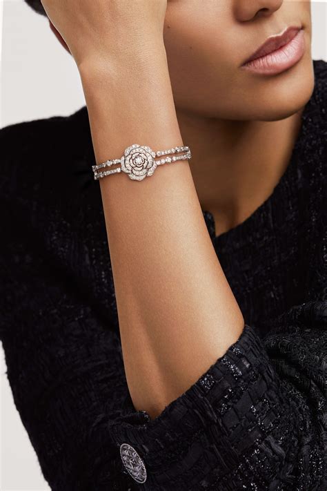 chanel diamond bracelet signed